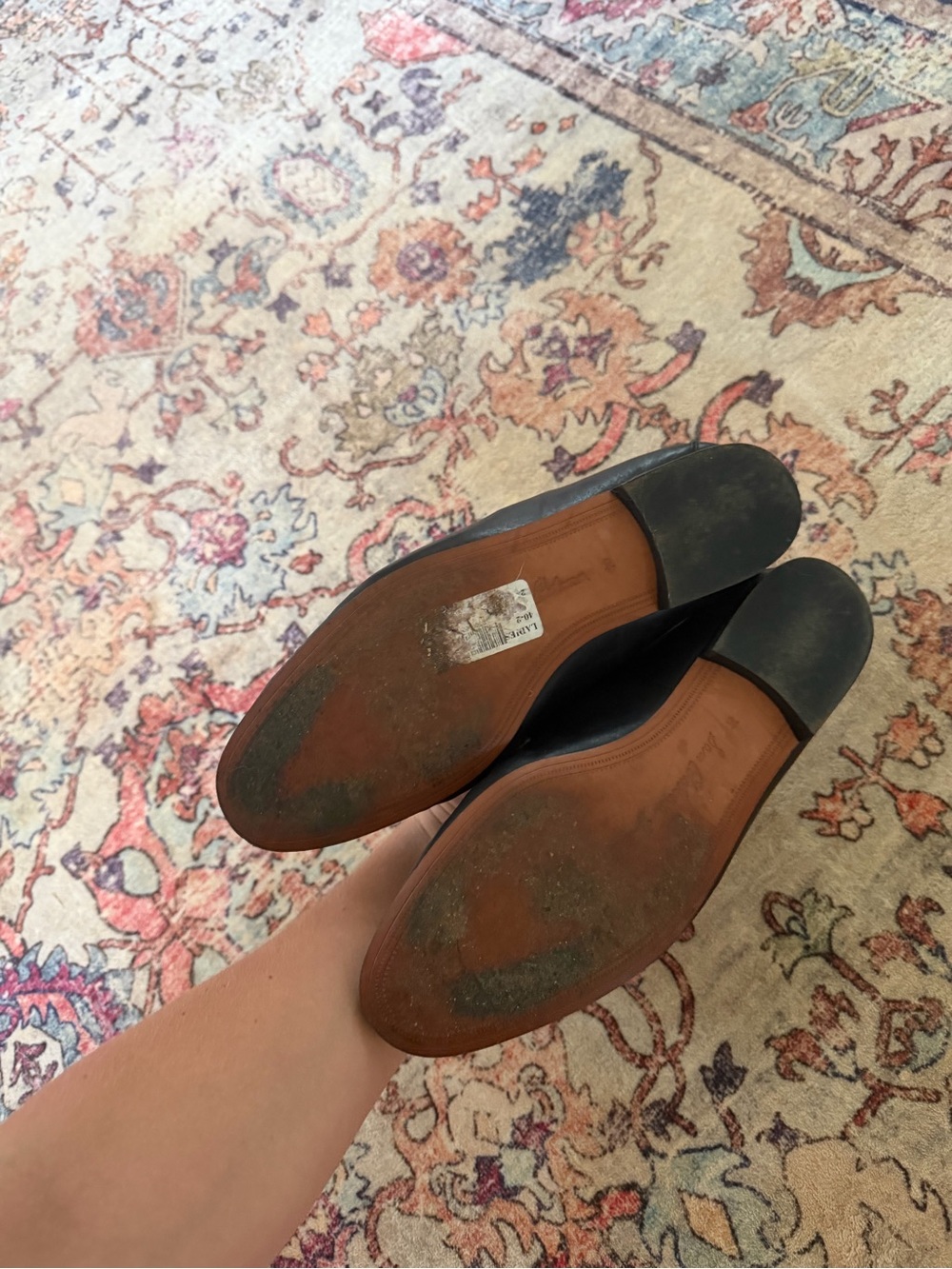Sam Edelman Black Leather Women's Bit Loafers with Gold Chain Detail - Picture 4 of 4